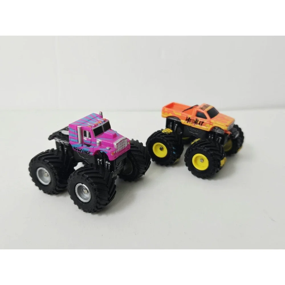 Vintage Galoob Micro Machines Monster truck pair Squasher Mud Rat